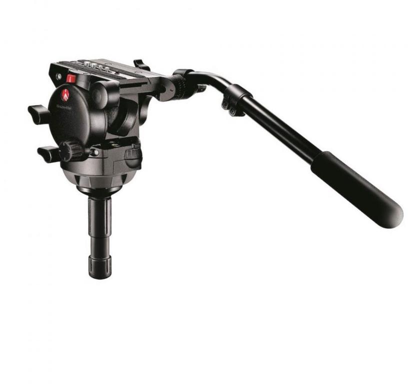 MANFROTTO Profi Fluid Video-Neiger mit 100 mm Halbkugel und 357PLV