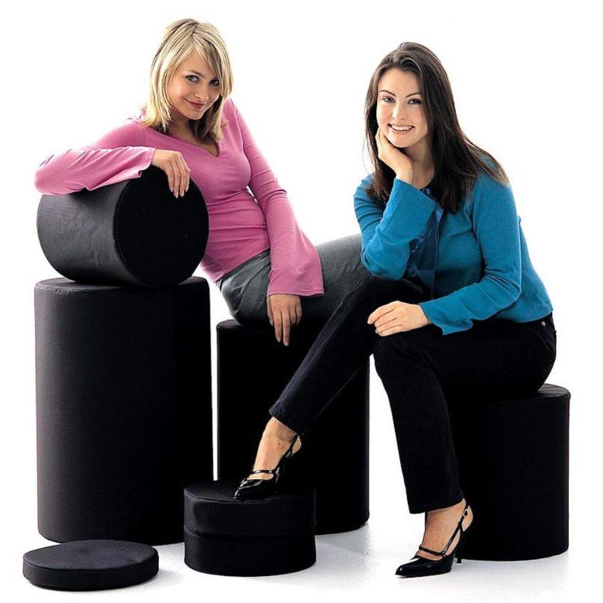 Manfrotto 4 Sitzrollen in verschiedenen Höhen, Schwarz 