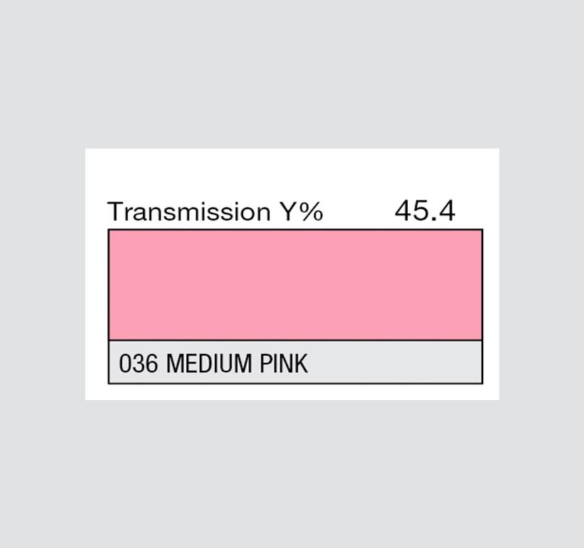 LEE-Filters, Nr. 036, Rolle 762x122cm normal, Medium Pink