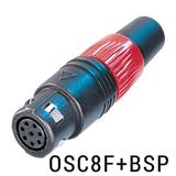 Neutrik neutriCON Kabelbuchse schwarz, 8pol, Metallrundsteck für Multipin / Industrieanwendungen, Push-Pull Verriegelung