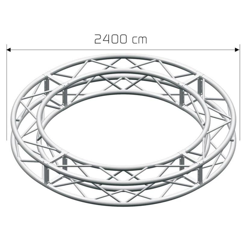 LITEC QX30SAC2400A20  Ø=2400cm Kreis - 20 Sektionen ST 29 cm. square - Circle ext. diam cm. 2400, 20 sect.
