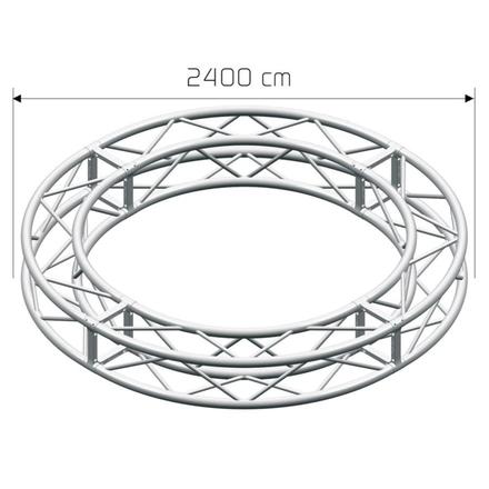 LITEC QX30SAC2400A20  Ø=2400cm Kreis - 20 Sektionen ST 29 cm. square - Circle ext. diam cm. 2400, 20 sect.