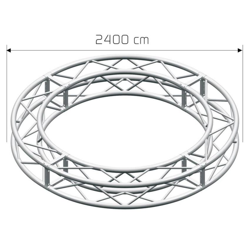 LITEC QX30SAC2400A20  Ø=2400cm Kreis - 20 Sektionen ST 29 cm. square - Circle ext. diam cm. 2400, 20 sect.