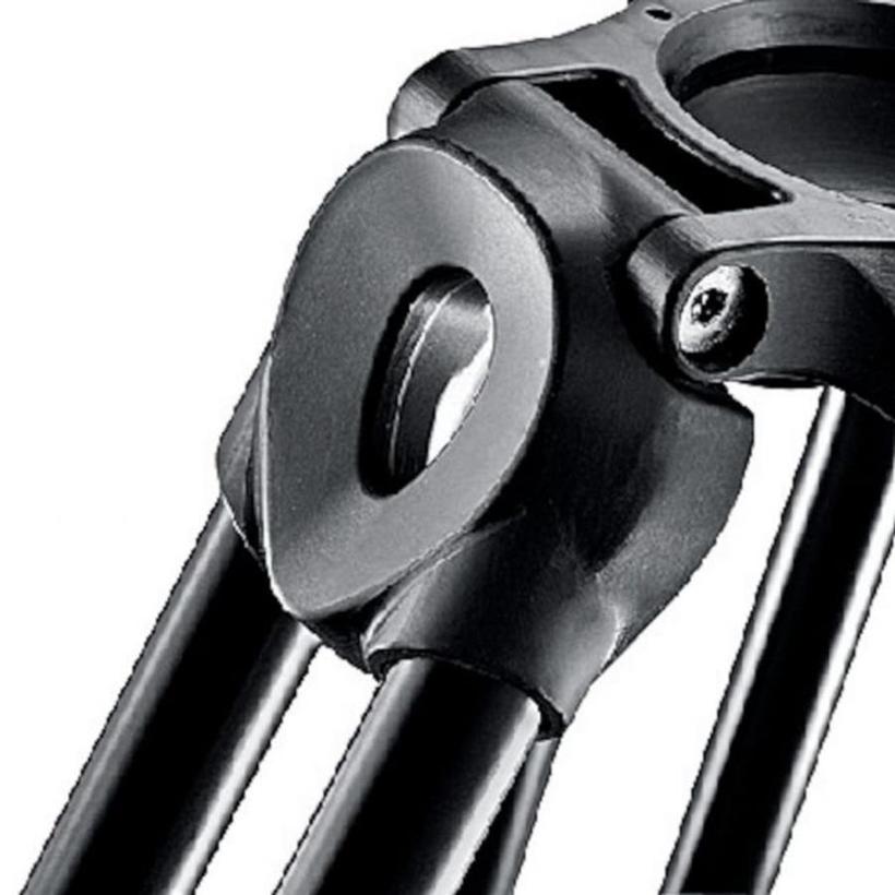 MANFROTTO Aluminium Teleskop Doppelrohr Stativ 