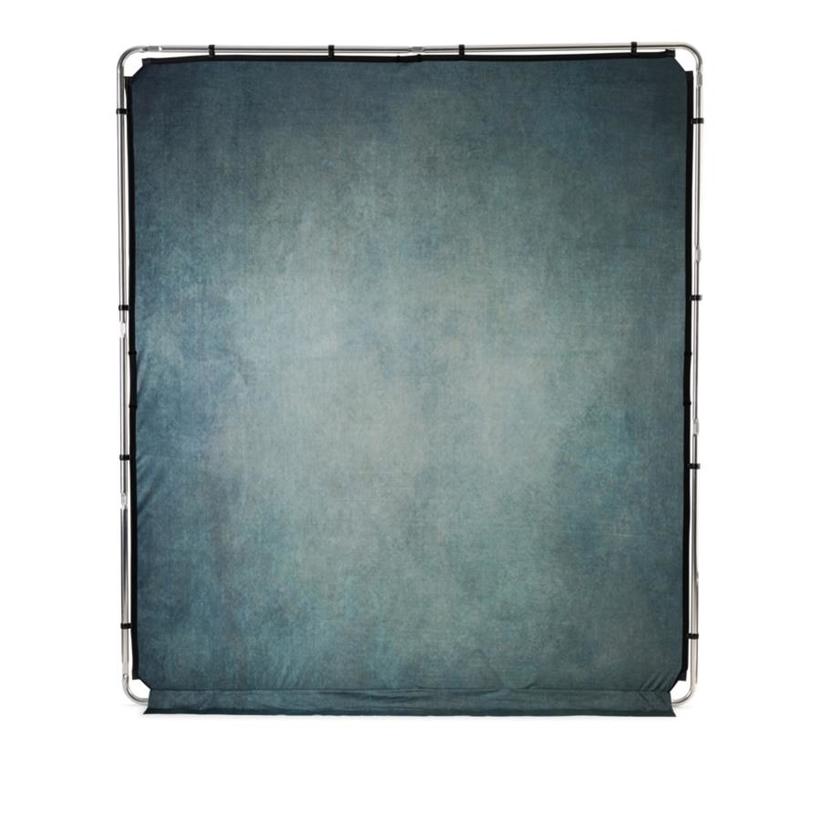 Manfrotto EzyFrame Vintage Sage, 2x2,3m, Hintergrund im Vintage-Stil, Farbe: Salbei, inkl. Rahmen und Tasche