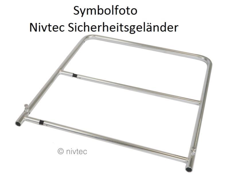 Nivtec Sicherheitsgeländer Bühne, Breite 085cm, Höhe 100cm für Podestbreite 100cm