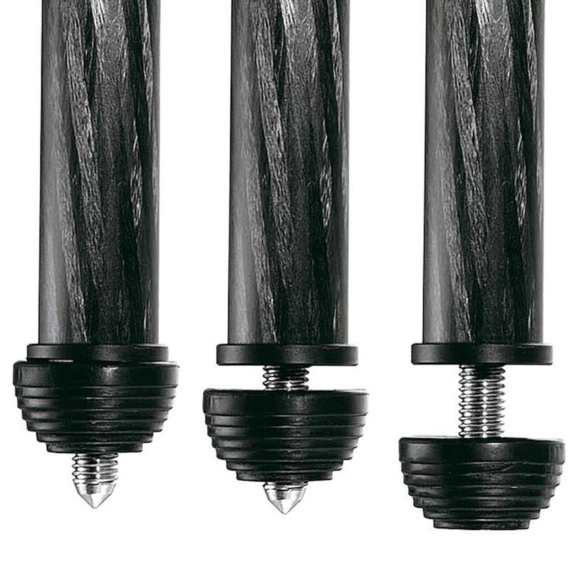 MANFROTTO MPRO Carbon Videostativ mit 75/100mm Halbschale 4 Segmente