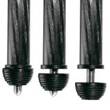 MANFROTTO MPRO Carbon Videostativ mit 75/100mm Halbschale 4 Segmente