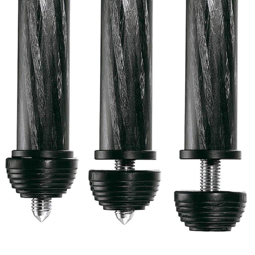 MANFROTTO MPRO Carbon Videostativ mit 75/100mm Halbschale 4 Segmente