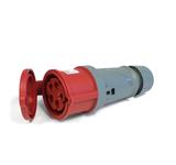 CEE Mennekes, 5pol, 32A/400V, Kupplung, Farbe ROT/GRAU, IP44 "POWERTop Plus", Anschluß: Schraub-Klemmen ErgoCONTACT