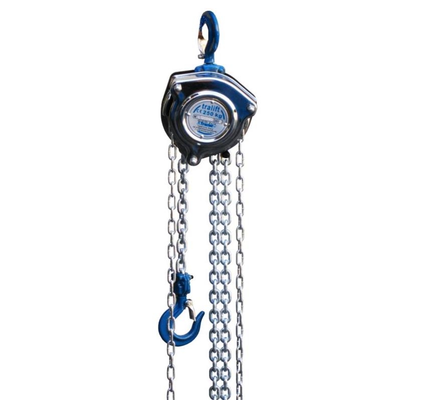 Tralift Handkettenzug 0.25to, 08m Hubkette 14m Handkette