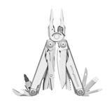 Leatherman SURGE, Farbe silber, inklusive Tasche, Verpackung Box, Das Kraftpaket mit der größten Zange