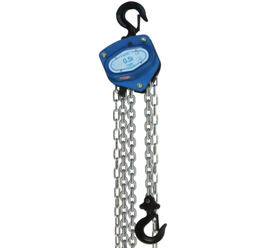 Tralift Handkettenzug 0.5to, 08m Hubkette 14m Handkette