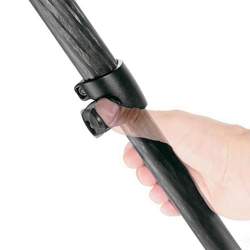 MANFROTTO MPRO Carbon Videostativ mit 75/100mm Halbschale 4 Segmente