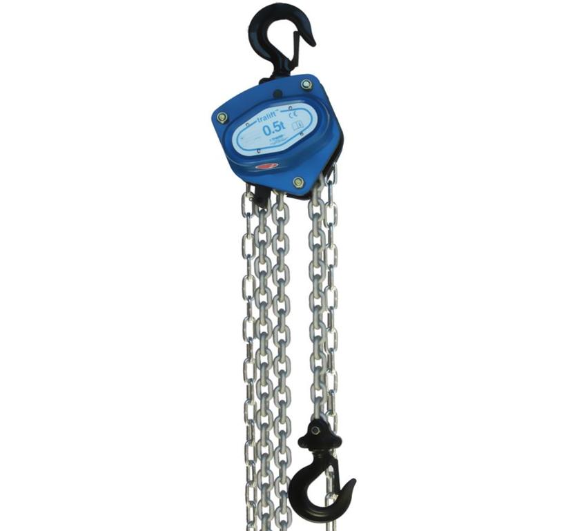 Tralift Handkettenzug 0.5to, 10m Hubkette 18m Handkette