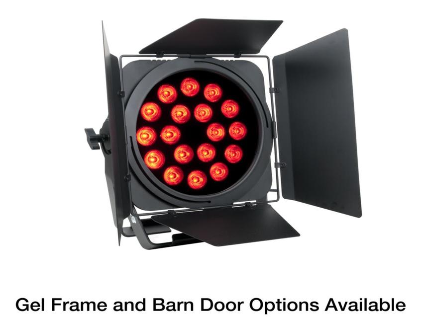 ELATION Sixpar 300 IP 18x 12 W RGBAW+UV LEDs, 15°,DMX 512-A (RDM), schwarz,IP 65