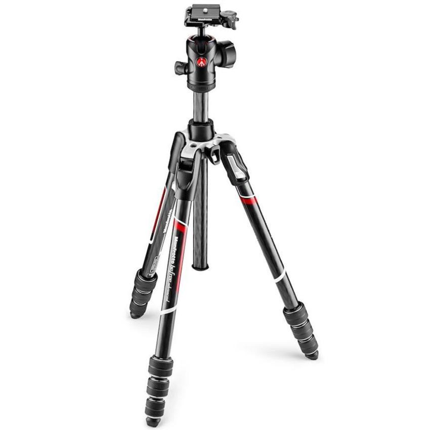 MANFROTTO Kit Twist aus Befree Advanced Carbon Reisestativ, Kugelkopf & Schnellwechselplatte, Tragetasche