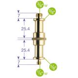MANFROTTO ADAPTER SPIGOT WITH MALE 1/4 AND 3/8 THREAD