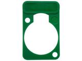 Neutrik Beschriftungsplatte für D-Serie-Gehäuse, grün Serie: Zubehör D-Serie