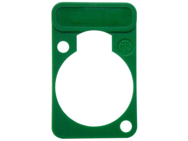 Neutrik Beschriftungsplatte für D-Serie-Gehäuse, grün Serie: Zubehör D-Serie