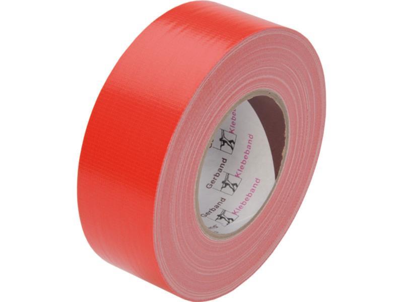 Gaffer Tape Gerband 250 rot Topqualität aus Textil, 50mm breit, 50m lang