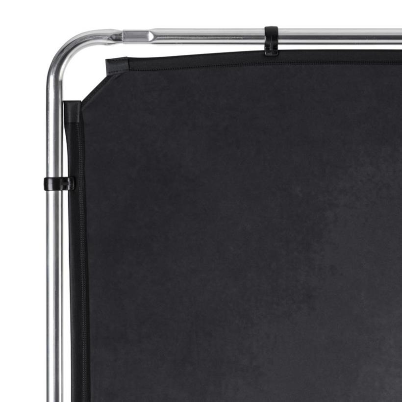 Manfrotto EzyFrame Vintage Pewter, 2 x 2,3m Hintergrund im Vintage-Stil, Farbe: Zinnfarbe, inkl. Rahmen und Tasche