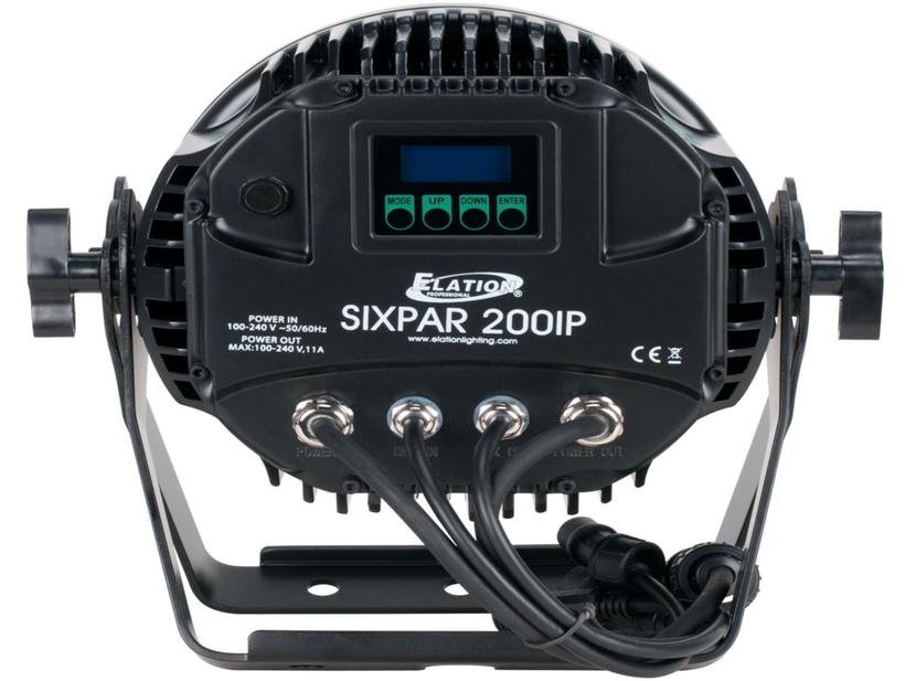 ELATION Sixpar 200 IP 12x 12 W RGBAW+UV LEDs, 15°,DMX 512-A (RDM), schwarz,IP 65
