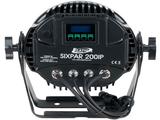 ELATION Sixpar 200 IP 12x 12 W RGBAW+UV LEDs, 15°,DMX 512-A (RDM), schwarz,IP 65