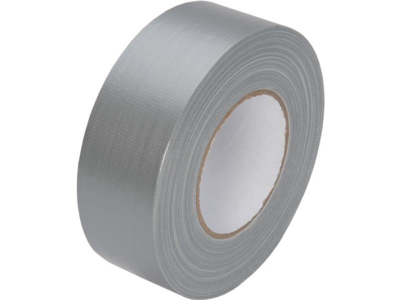 Gaffer Tape Gerband 250 silber Topqualität aus Textil, 50mm breit, 50m lang
