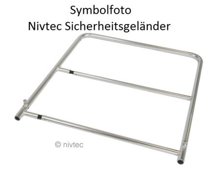 Nivtec Sicherheitsgeländer Bühne, Breite 135cm, Höhe 100cm für Podestbreite 150cm