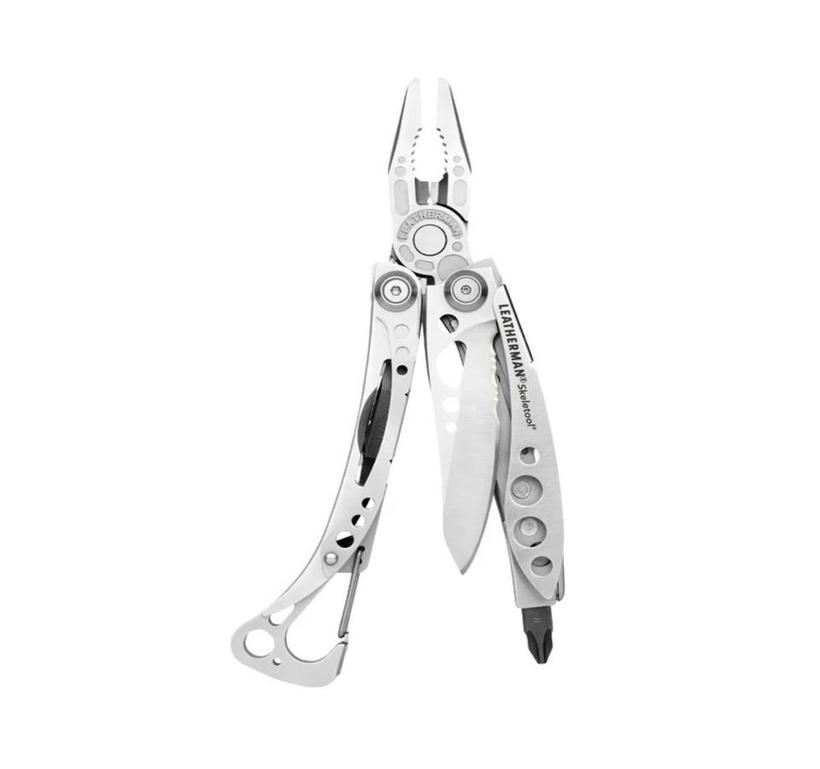 Leatherman SKELETOOL, Farbe Silber, ohne Tasche, Verpackung Box, Griffschalen aus 6061-T6 Alulegierung