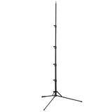 MANFROTTO NANO PLUS STAND, BLACK Stativ mit  Nivellierbein & herausnehmbarer Mittelsäule