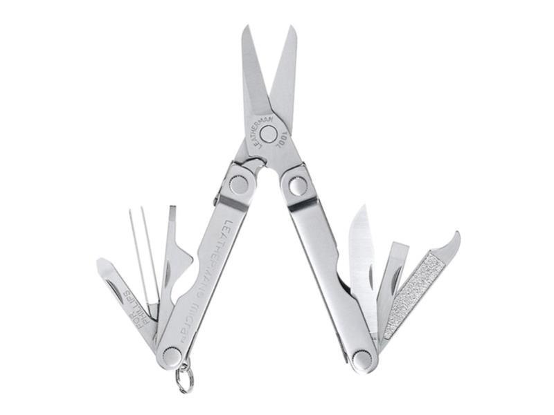 Leatherman MICRA, Farbe silber, ohne Tasche Verpackung Karton, Edelstahlgriffe