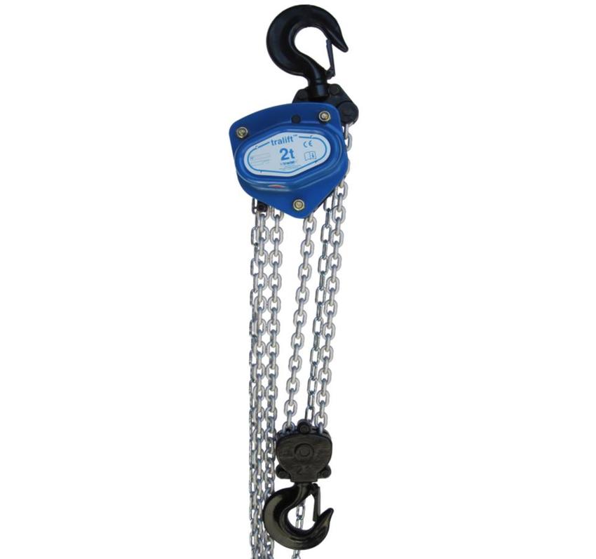 Tralift Handkettenzug 2.0to, 8m Hubkette 14m Handkette