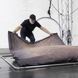 Manfrotto EzyFrame Vintage Walnut, 2 x 2,3m  Hintergrund im Vintage-Stil, Farbe: Nussbaum, inkl. Rahmen & Tasche