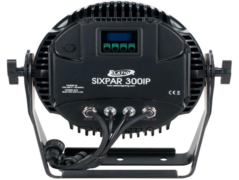 ELATION Sixpar 300 IP 18x 12 W RGBAW+UV LEDs, 15°,DMX 512-A (RDM), schwarz,IP 65