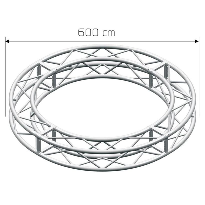 LITEC QX30SC600A8 ST 29 cm. square - Circle ext. diam cm. 600, 8 sect.