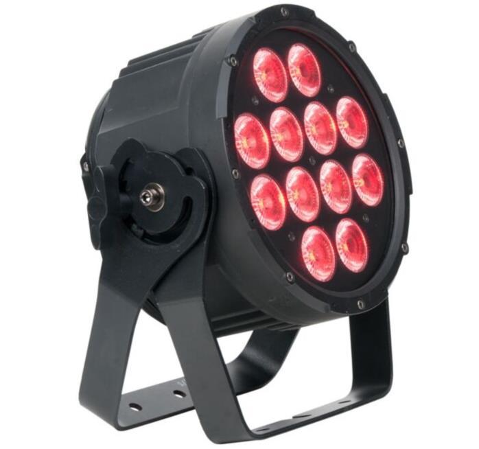 ELATION Sixpar 200 IP 12x 12 W RGBAW+UV LEDs, 15°,DMX 512-A (RDM), schwarz,IP 65