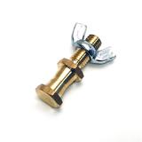 MANFROTTO HEXAGONAL 16MM LIGHTING STUD M10 6-Kant Zapfen inkl. Flügelmutter, Gewindelänge 25mm