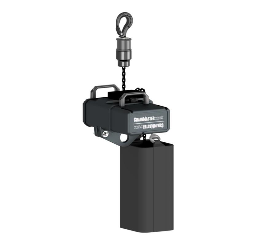 ChainMaster Rigging Lift BGV D8+ Ultra, max. 250kg, 25m Kette, Kettenspeicher, 4m/min, Kabel 1m, CEE16/4