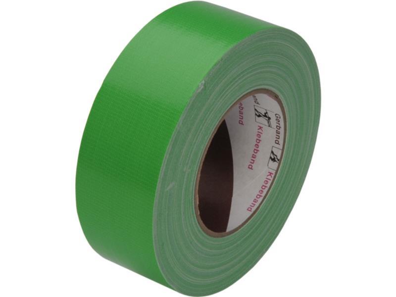 Gaffer Tape Gerband 250 grün Topqualität aus Textil, 50mm breit, 50m lang
