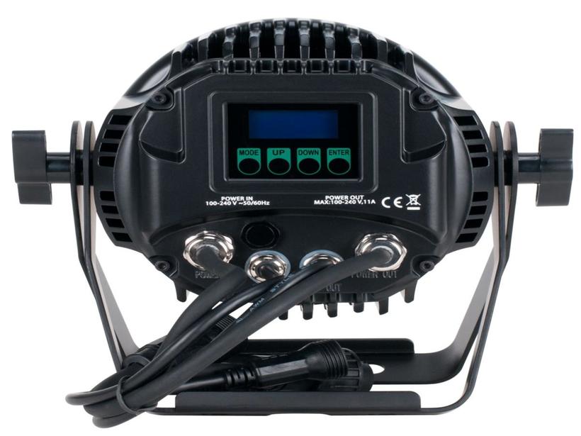 ELATION Sixpar 100 IP 7x 12 W RGBAW+UV LEDs, 15°,DMX 512-A (RDM), schwarz,IP 65