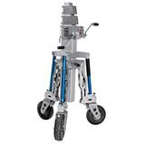 MANFROTTO LONG JOHN SILVER JUNIOR STAND FF EQUIPPED WITH FOAM FILL WHEELS !!AUSLAUFARTIKEL!!RESTPOSTEN!