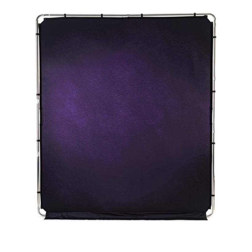 Manfrotto EzyFrame Vintage Aubergine, 2 x 2,3m Hintergrund im Vintage-Stil, Farbe: Aubergine, inkl. Rahmen und Tasche