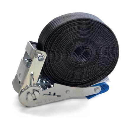 Ultralite Zurrgurt mit Ratsche, 1-teilig, 50mm, Länge: 06.0m 3000kg, SCHWARZ, DIN 60060, EN12195-2