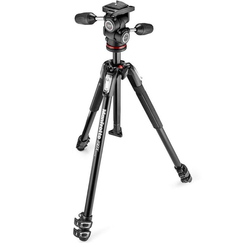 MANFROTTO 190X Alu Stativ QPL mit 3-Wege-Neiger 3 Segmente