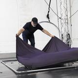 Manfrotto EzyFrame Vintage Aubergine, 2 x 2,3m Hintergrund im Vintage-Stil, Farbe: Aubergine, inkl. Rahmen und Tasche