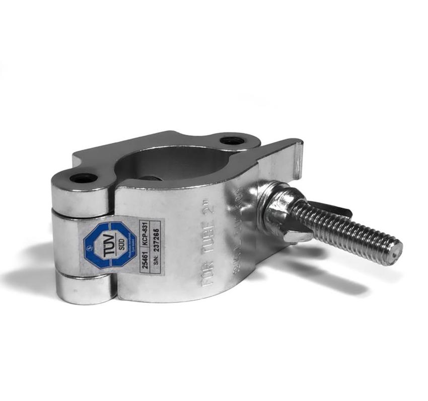 Ultralite Coupler, Half Coupler Montageschelle, M12-Schraube 48-51mm, mit TÜV, belastbar bis 500kg, KCP-831-M12