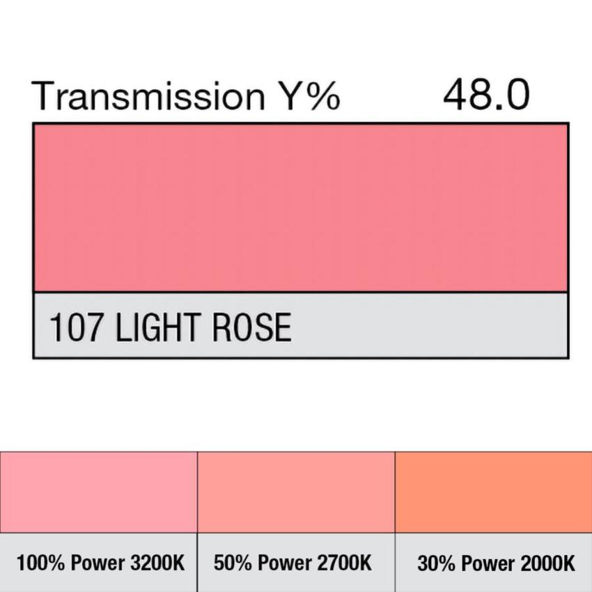 LEE-Filters, Nr. 107, Rolle 762x122cm normal, Light Rose