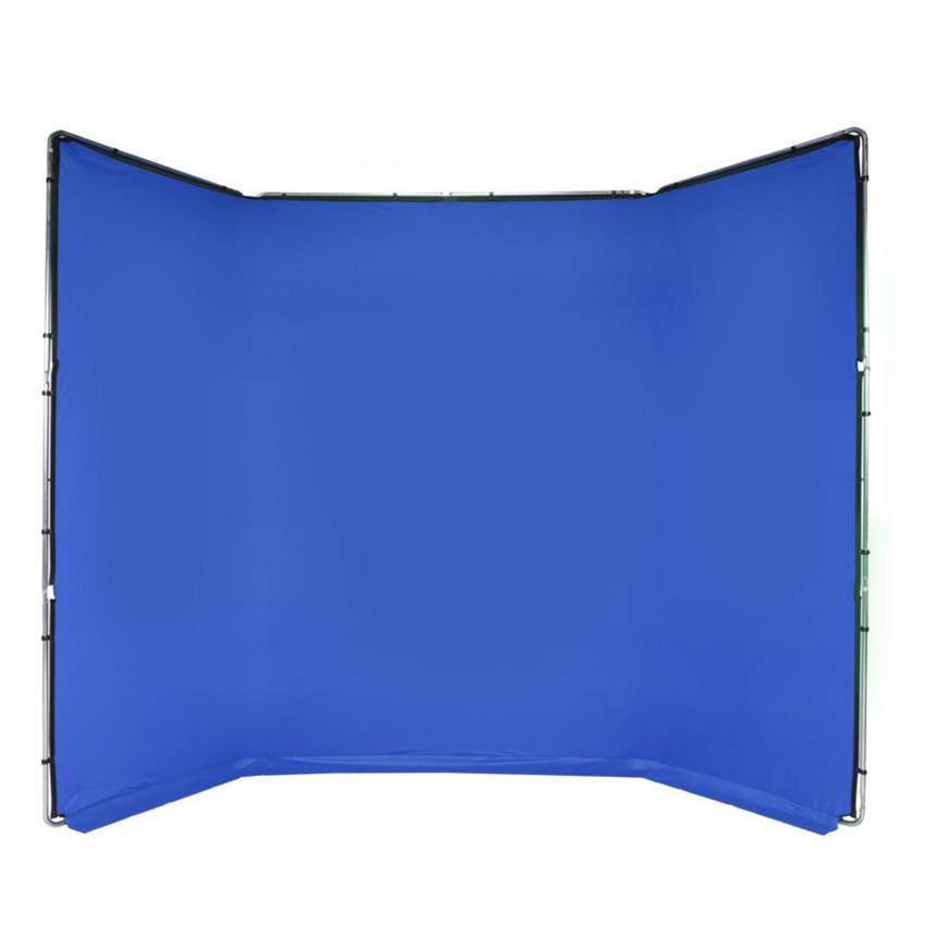 MANFROTTO Chroma Key FX Background Blue 4m x 2.9m (Kit mit Stoff und Rahmen)